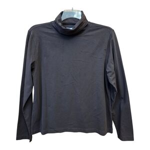 Chico's Turtleneck Womens XL(3) Brown Fudge Minimalist Vtg NWT Casual Office